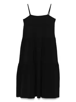 Ярусное платье макси Andorine, черный