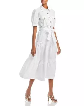 Ярусное платье миди Buffy Derek Lam 10 Crosby