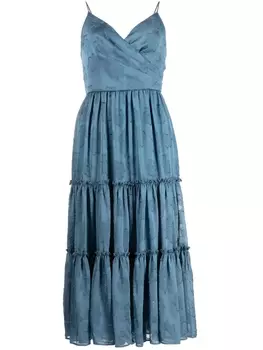 Ярусное платье миди Dalia Sachin & Babi, синий