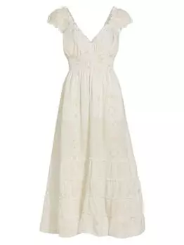 Ярусное платье миди Zefiro Queen Moda