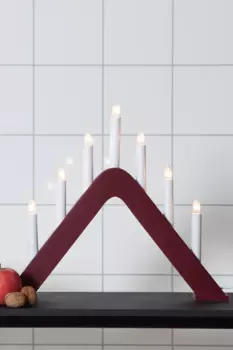 Ярвский подсвечник Star Trading, красный