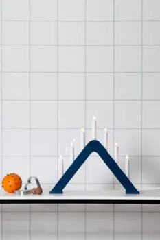 Ярвский подсвечник Star Trading, синий