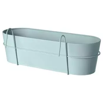 Ящик для цветов Ikea Vitlok, 56x20 см, светлый серо-синий