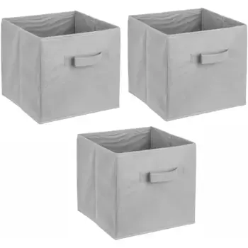 Ящик для хранения ADOB «складные коробки», (комплект, 3 шт.), включая ручку, серый