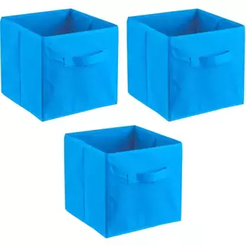 Ящик для хранения ADOB «складные коробки», (комплект, 3 шт.), включая ручку, светло-голубой