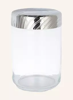 Ящик для хранения Alessi VENEER, высота 16 см, серебряный