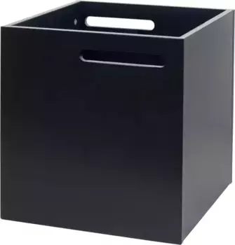 Ящик для хранения TemaHome "Берлин", с ручками для транспортировки, доступны разные цвета 34х34х34 см, черный