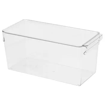 Ящик для хранения в холодильнике, прозрачный, 32x14x14 см, KLIPPKAKTUS IKEA
