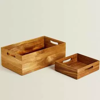 Ящик для хранения Zara Home, коричневый
