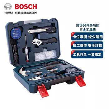 Ящик для инструментов Bosch, бытовой многофункциональный набор ручных инструментов, 108 предметов, комплект для хранения дома