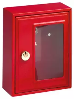 Ящик для ключей Burgwachter "6160", ящик для аварийных ключей Burg Wchter 13х16,7х6,4 см, красный