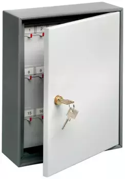 Ящик для ключей Burgwachter "6700/108 R", со 108 крючками Burg Wchter 28,5х38х10,5 см, темно-серый/светло-серый