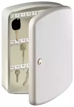 Ящик для ключей Burgwachter "KB 35 W", (комплект), с 2 ключами и 35 крючками Burg Wchter 23,5х33х7,5 см, белый