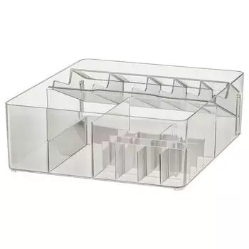 Ящик с отделениями Ikea Godmorgon, серый