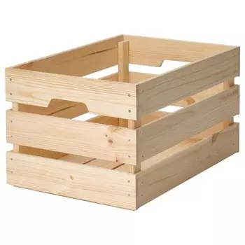 Ящик, сосна, 46х31х25 см, KNAGGLIG IKEA