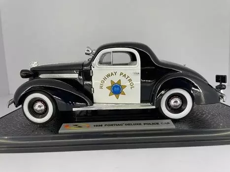 Yat Ming — Signature Pontiac Deluxe Police Car 1936, черный 1:18 18140-1