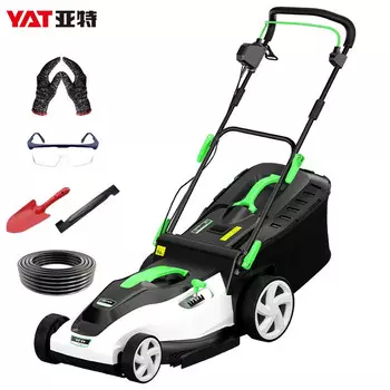 YAT YT5147 Электрическая газонокосилка Ручной Толчок Маленький бытовой триммер для газона Weeder Электрическая газонокосилка Триммер для газона 1600 Вт Плюс 30-метровый шнур питания