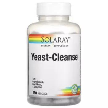 Витамин Solaray Yeast-Cleanse, 180 растительных капсул