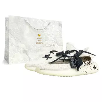 Yeezy Boost 350 V2 Кроссовки Lifestyle унисекс с низким верхом цвета кофе Adidas Originals, цвет White Coffee