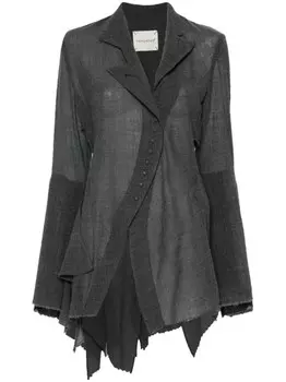 YEHUAFAN асимметричная рубашка, серый