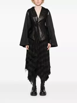 YEHUAFAN асимметричный жакет, черный