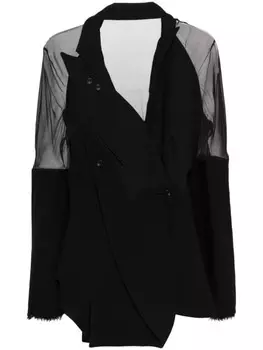 YEHUAFAN асимметричный жакет, черный