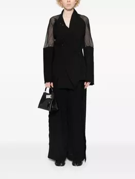 YEHUAFAN брюки широкого кроя, черный