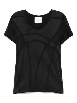 YEHUAFAN шелковая футболка, черный