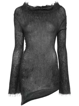 YEHUAFAN свитер тонкой вязки, серый