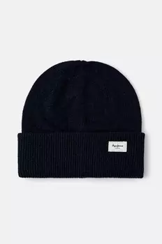 YELA HAT шапка из смесовой шерсти Pepe Jeans, темно-синий