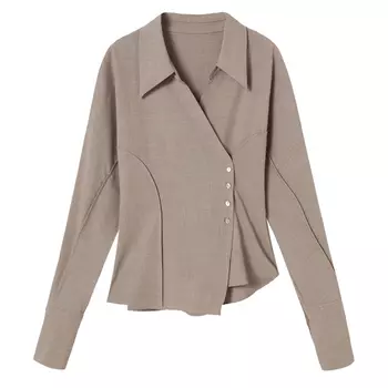 YESWOMEN Женская рубашка, Оловянно-серая рубашка