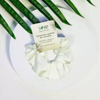 Yeye Белый атласный ободок для волос