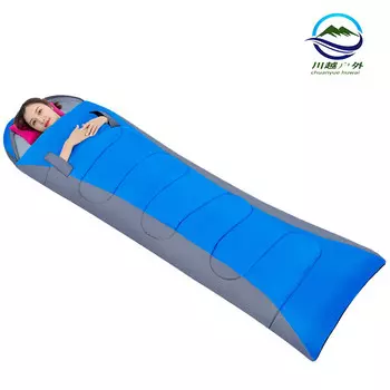 Yjhome для взрослых, для четырех сезонов, для офиса и дома, повседневный одиночный спальный мешок, для отдыха на природе, для кемпинга, синий, 1300 г