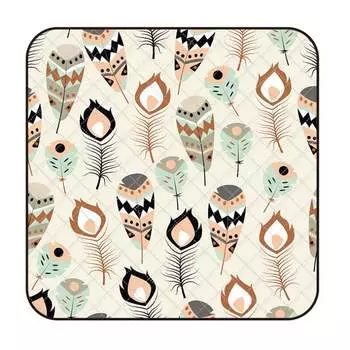 Yjhome очень большой коврик для пикника на открытом воздухе, портативный коврик для пикника Bumuqi 200*200 см, перо павлина, 1 шт.