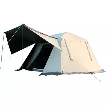 Yjhome уличная двухслойная четырехсезонная большая палатка для кемпинга, белая, маленького размера, для 3-4 человек (276*270*175 см), внешний размер учетной записи