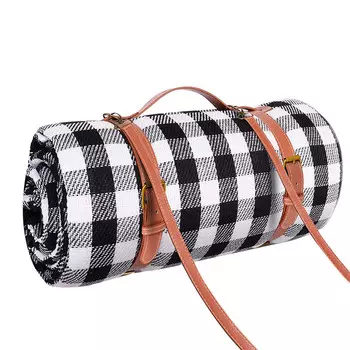 Yjhome весна и осень открытый пикник кемпинг влагостойкий коврик для 4-6 человек большой размер коврик для кемпинга черно-белая сетка 200*200 см