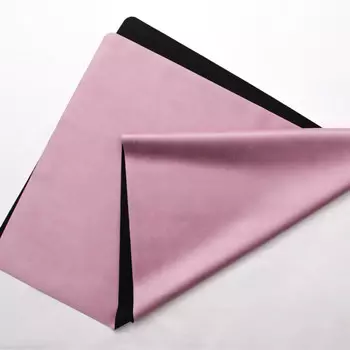 Yjhome замшевый коврик для йоги, натуральный каучук, впитывающее пот, нескользящее полотенце для йоги, 1 мм, фиолетовый, розовый, 183 см * 61 см