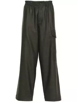 Брюки YMC широкого кроя на резинке, зеленый