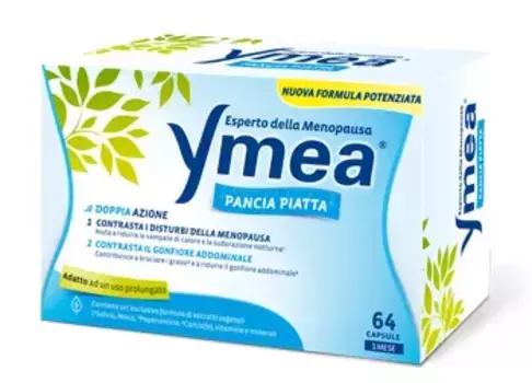 Ymea Flat Stomach 64 капсулы Добавка для хорошего самочувствия в период менопаузы