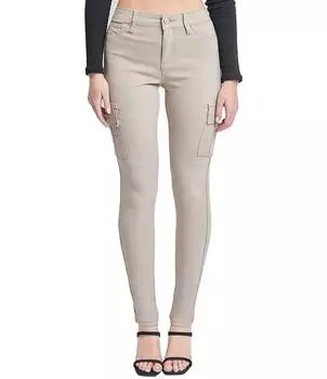 YMI Jeanswear Джинсы-карго скинни гиперстрейч со средней посадкой, бежевый