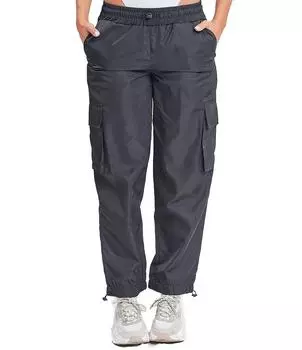 YMI Jeanswear Нейлоновые брюки-карго с высокой посадкой, черный