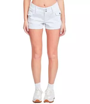 YMI Jeanswear Шорты-карго с низкой посадкой и 2 пуговицами спереди, белый