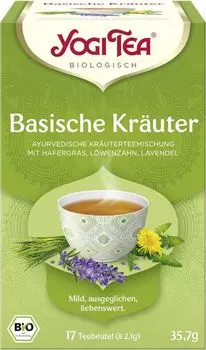 Yogi Tea, органические щелочные травы, 17 чайных пакетиков – 10 шт. в упаковке (10 х 35,7 г)