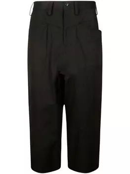 Yohji Yamamoto брюки-педали, черный