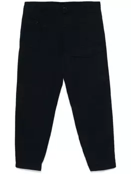 Yohji Yamamoto брюки с низким шаговым швом, синий