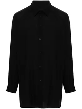 Yohji Yamamoto длинная рубашка, черный
