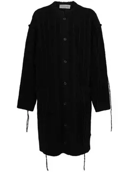 Yohji Yamamoto длинный кардиган, черный