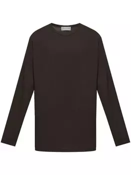 Yohji Yamamoto хлопковая футболка, коричневый