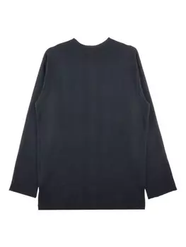 Yohji Yamamoto хлопковый джемпер, черный