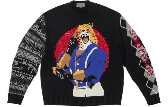 Yohji Yamamoto Joint Series свитер унисекс Supreme, зеленый